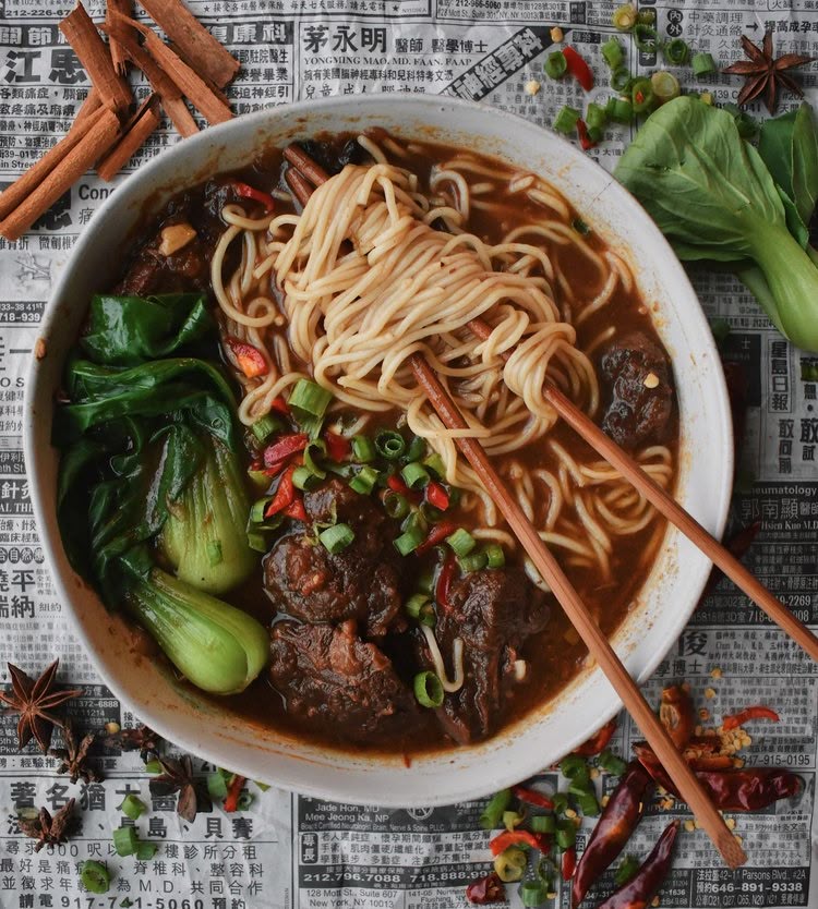 Tomato Braised Beef Noodle Soup